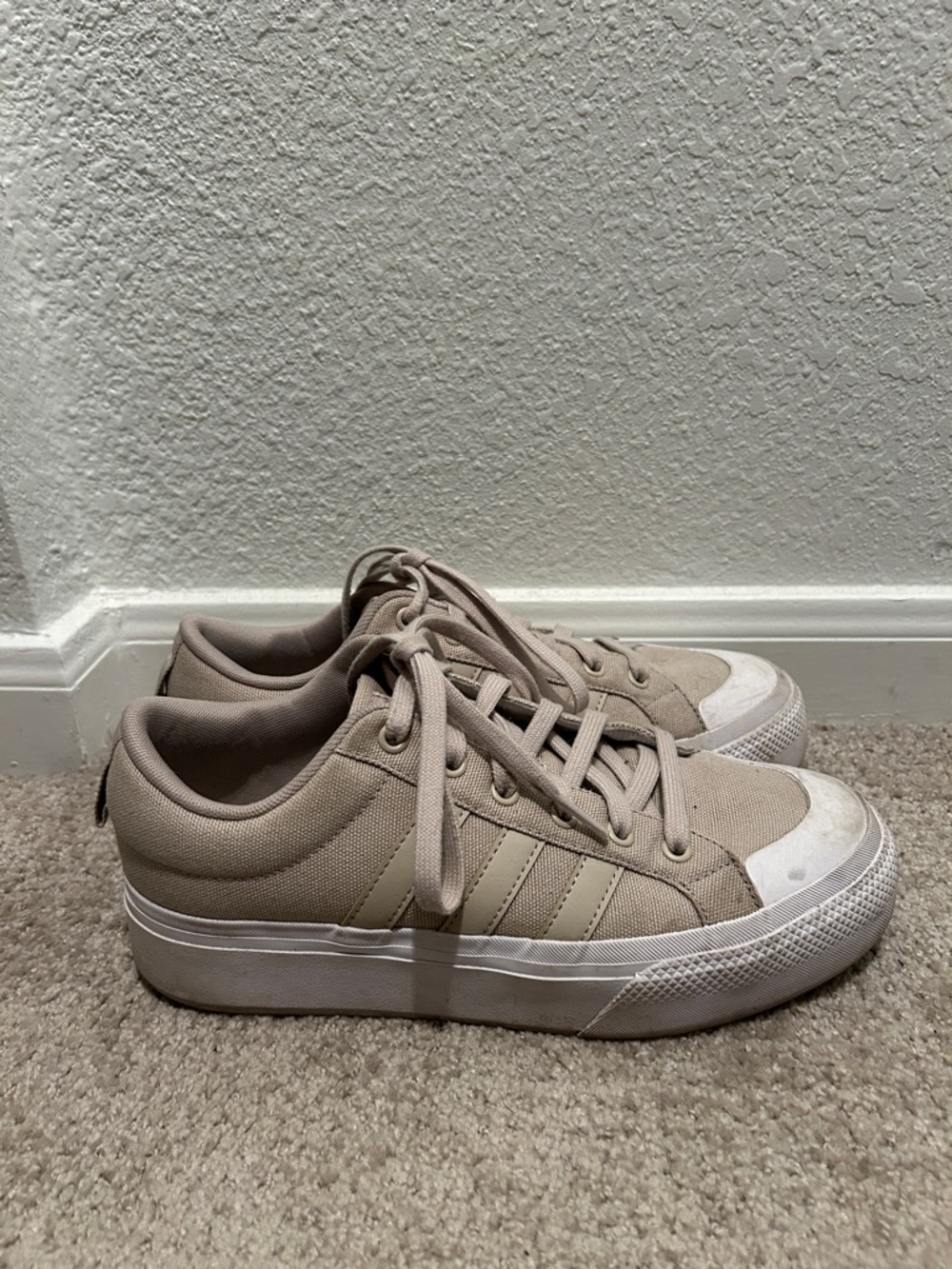 Beige Adidas Sneakers Women's Size 9